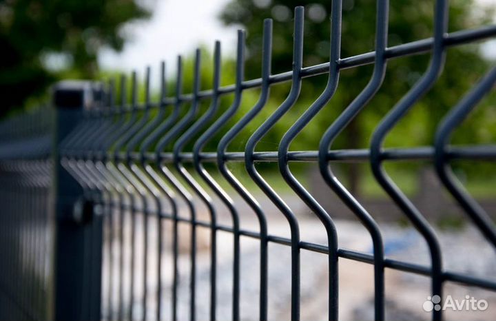 Забор из 3D панели