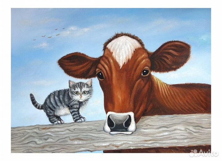 Картина, масло, холст