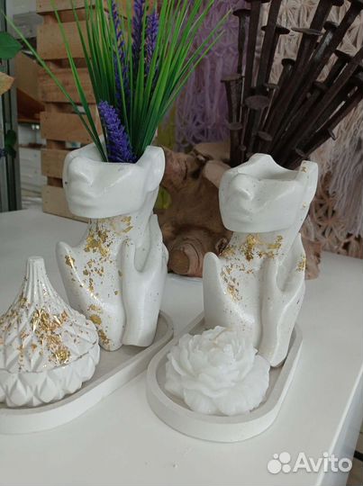 Гипсовые вазы и наборы