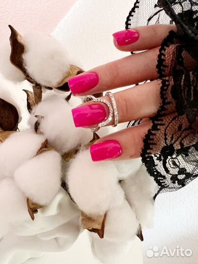 Маникюр с покрытием гель лак, наращивание ногтей