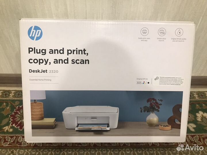 Принтер мфу струйный HP DeskJet 2320 цветной