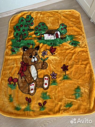 Плед детский плюшевый