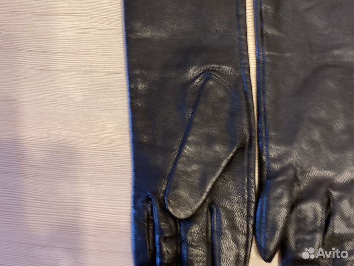 Длинные кожаные перчатки Италия 7 -8