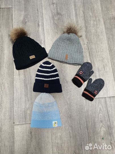 Шапки набором детские для мальчиков