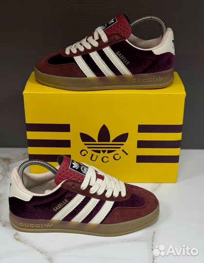 Кроссовки adidas gazelle gucci замша 36-40