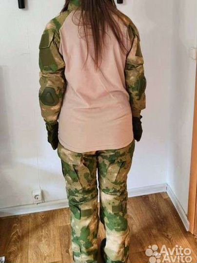 Тактический костюм мох с наколенниками