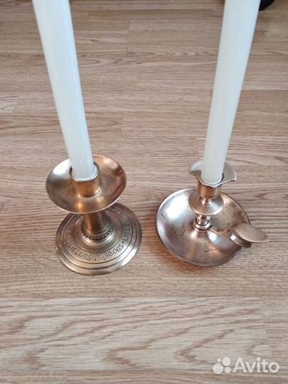 Бронзовый подсвечник:Франция-1900г