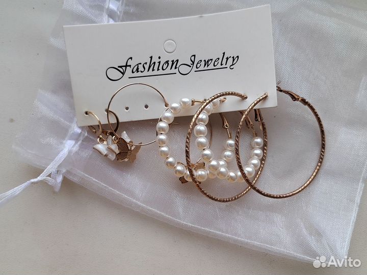 Серьги бижутерия