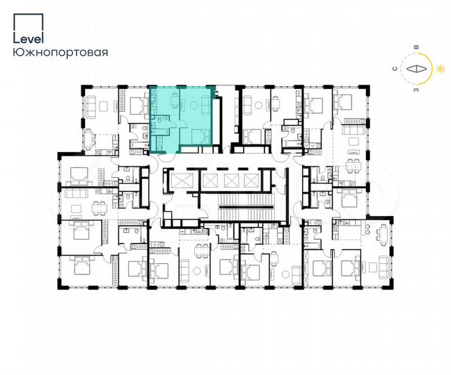 1-к. квартира, 37,4 м², 43/47 эт.