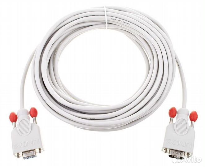 Lindy Serial cable (RS232), 9pin, St/Kpl(m/f), 10m