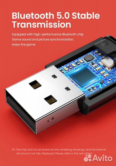 Ugreen Bluetooth адаптер для PS5 / PS4 (новый)