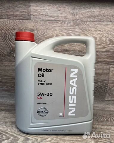 Моторное масло Nissan C4 5w30 5л KE900-90043 объявление продам