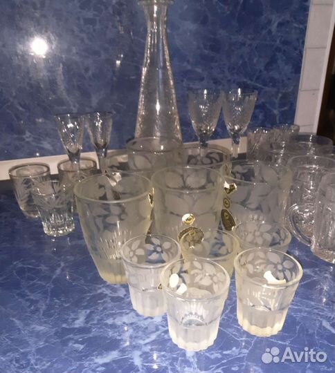 Хрустальная посуда. Вазы, фужеры, салатники