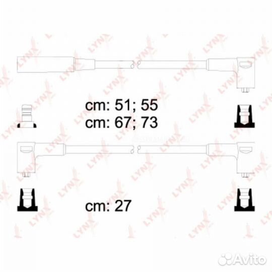 Lynxauto SPE4609 Комплект высоковольтных проводов (класс E)