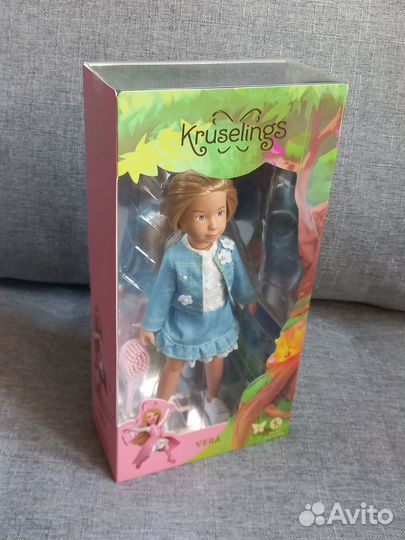 Кукла Kruselings Вера в джинсовом костюме