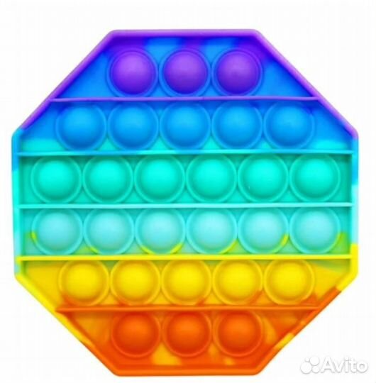 POP IT Игрушка-антистресс (цветная)