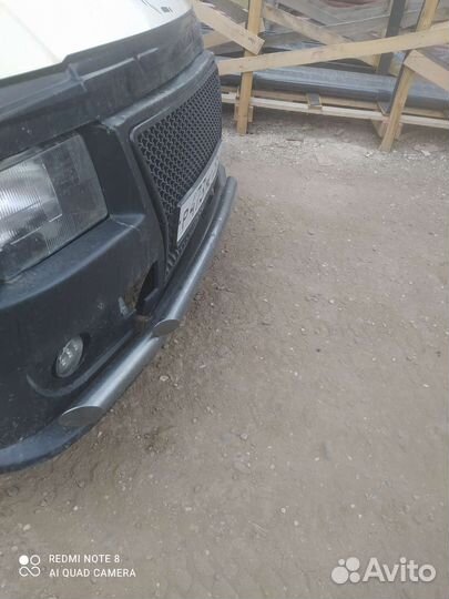 Губа на бампер Газель