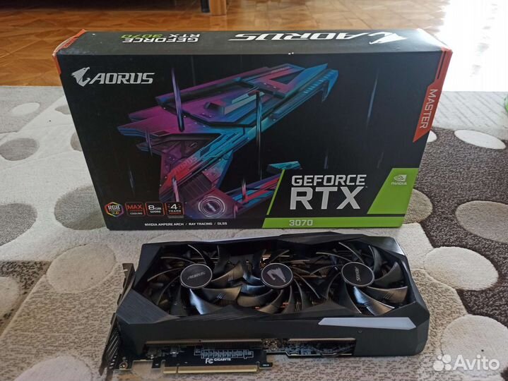 Gigabyte aorus GeForce RTX 3070 master 8G REV 1.1