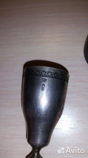 Антиквариат царская стопка серебро