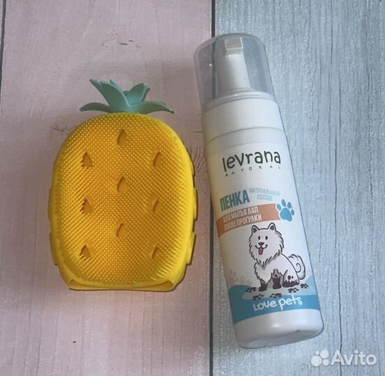 Пенка для собак + щётка