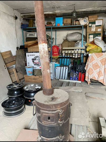 Печь буржуйка чугунная СССР