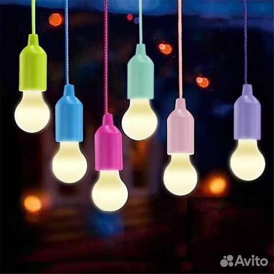 Лампочка-светильник на веревке