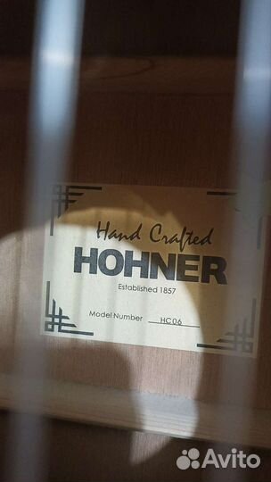 Классическая гитара hohner hc-06
