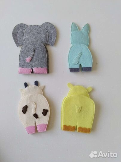 Развивающие игрушки панно ростомер фетр