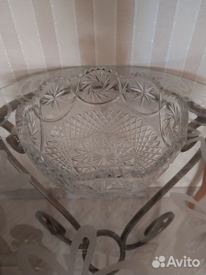 Салатник хрустальный большой