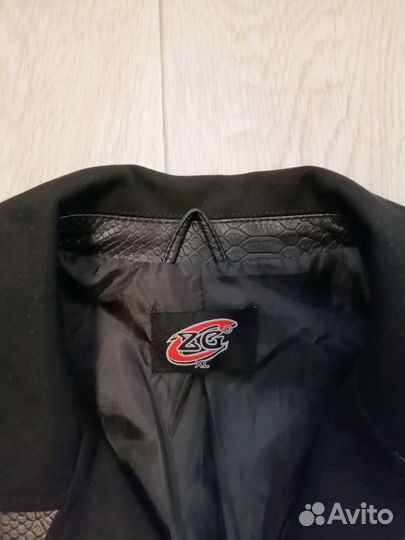 Кожаная куртка косуха женская 46