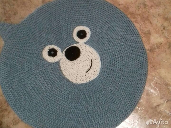 Детский коврик вязаный