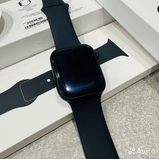 Apple watch 7 45mm Midnight (отличный)