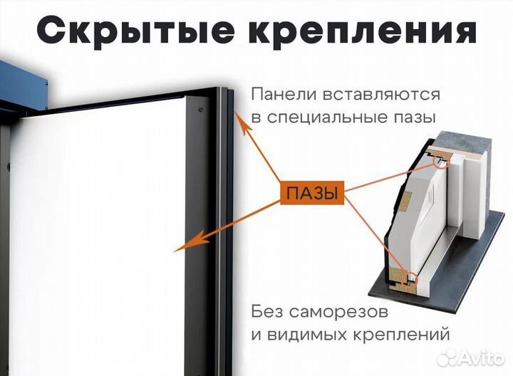 Металлические входные двери под ключ