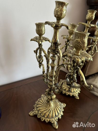 Бронзовый подсвечник