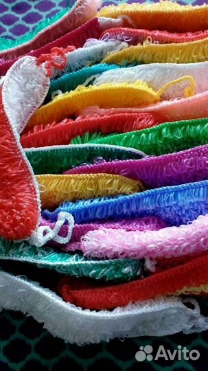 Мочалки ручной вязки