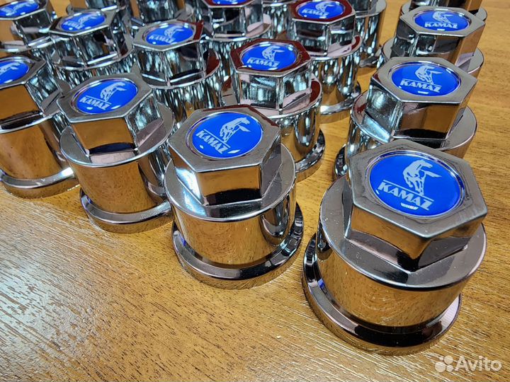 Камаз Колпак 22.5 К-кт 20шт Хром пластик