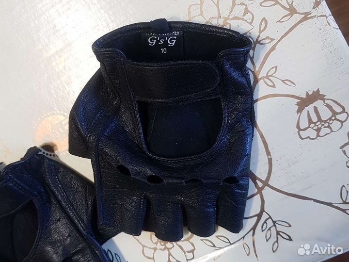 Перчатки женские кожаные