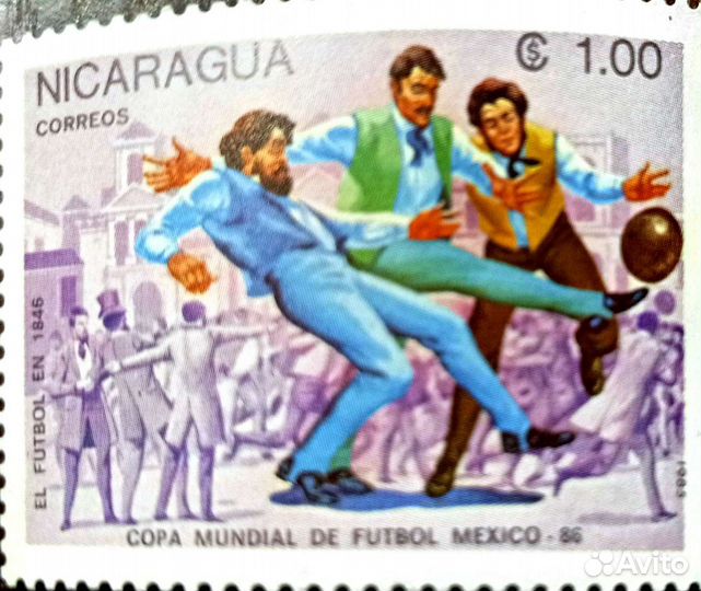 Почтовые марки футбол