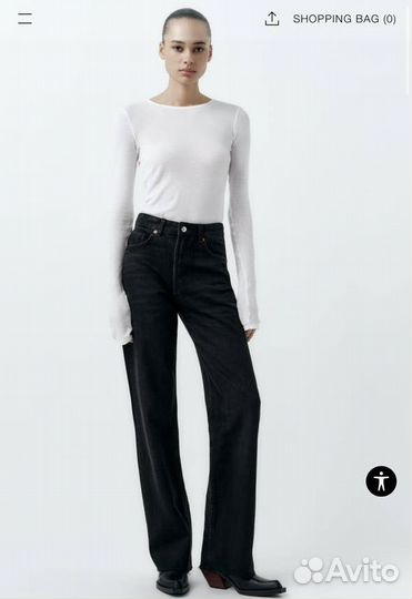 Джинсы zara 36