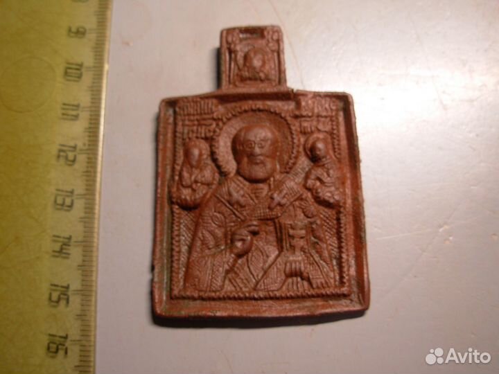 Икона Николай Чудотворец 19 век Оригинал