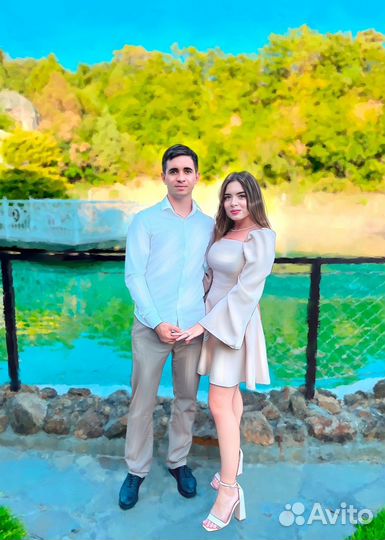 Портрет по фото на холсте с бесплатной доставкой