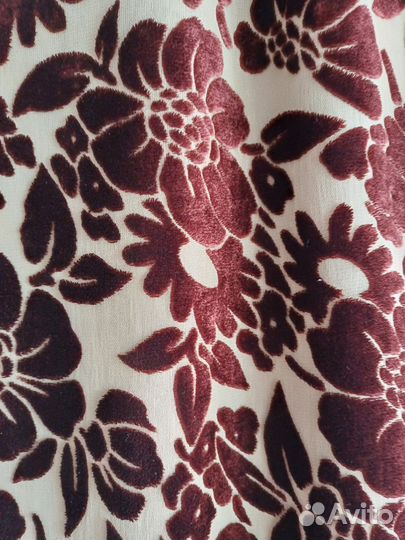 Ткань винтаж панбахат на шелке