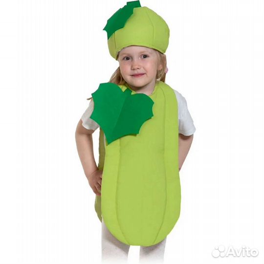 Костюм огурец, чеснок, горох, кабачок, лук и бакла