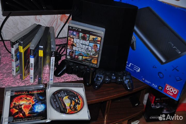 Sony playstation 3 super slim + 45 игр