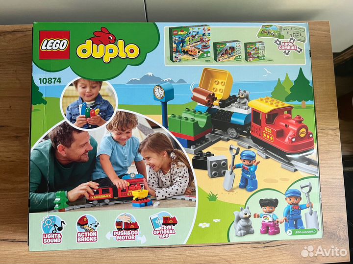 Новый lego поезд на паровой тяге duplo