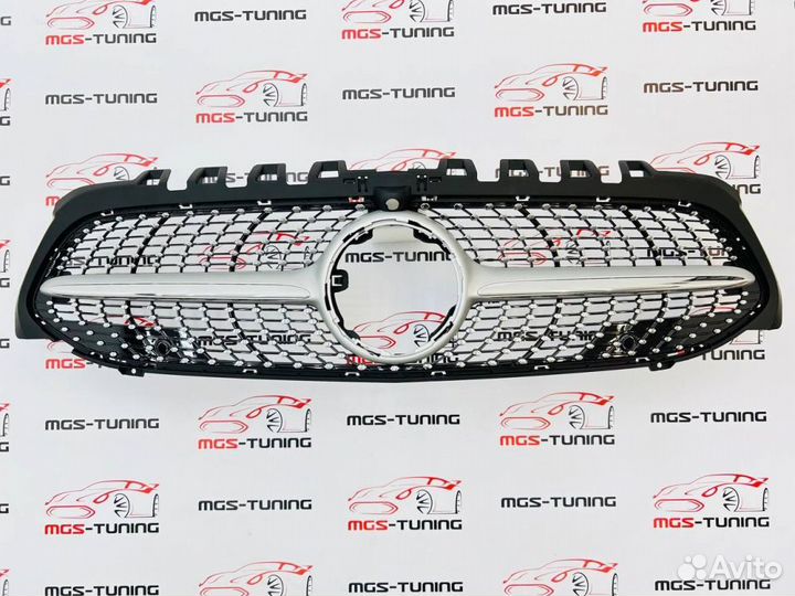 Решетка A-class w177 Diamond Silver П/К