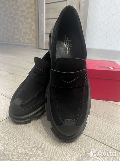 Лоферы натуральная замша 39 40