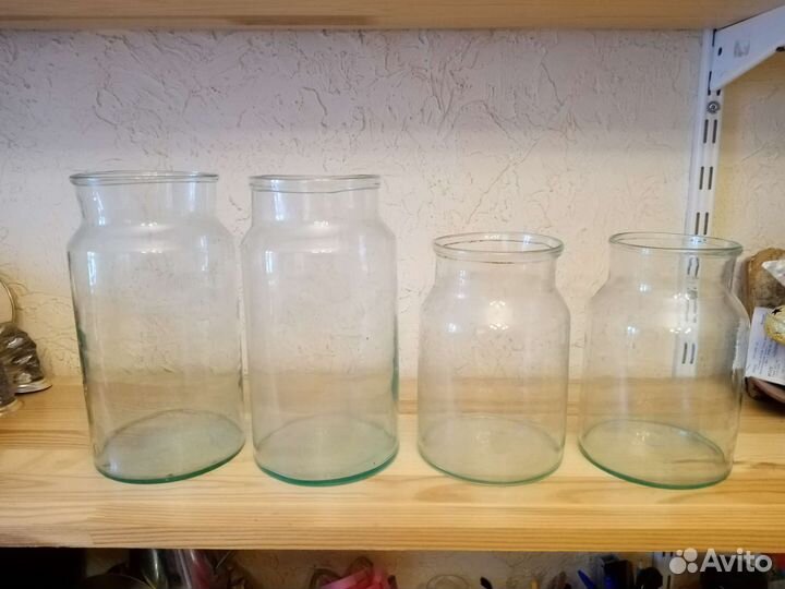 Советская стеклянная крынка, банка, жбан