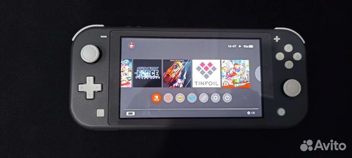 Nintendo switch lite прошитая чипом 128гб