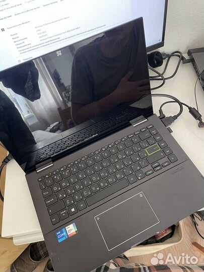 Asus vivobook flip 14 + монитор Digma